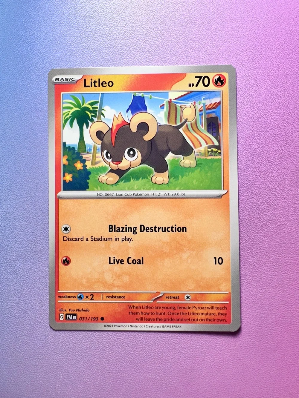 litleo - 031/193 (common) — pokémon: paldea evolved